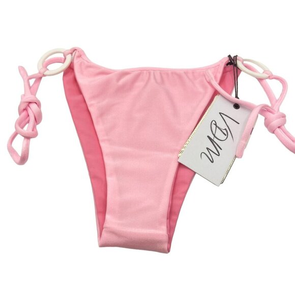 VDM‎ The Label Revolve Pink Swimwear Adjustable String Bikini Bottoms Small - Picture 6 of 13